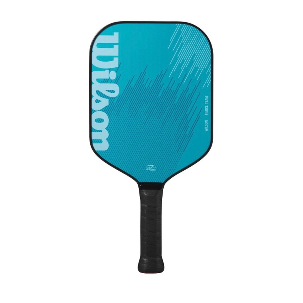 Wilson 16"' Fierce Team Traditional Pickleball
Paddle - Blue: Fiberglass, 8.25oz